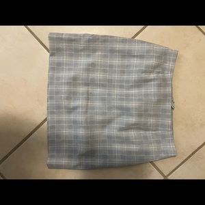 H&M Grey and White Skirt
